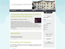 Tablet Screenshot of famigliafeltrina.feltre.net