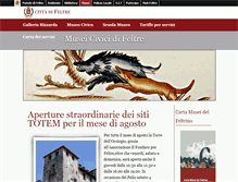 Tablet Screenshot of musei.comune.feltre.bl.it